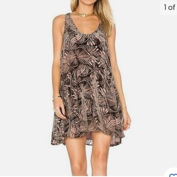 Free People Ellie Burnout Velvet Dress with studded neckline - Picture 6 of 16